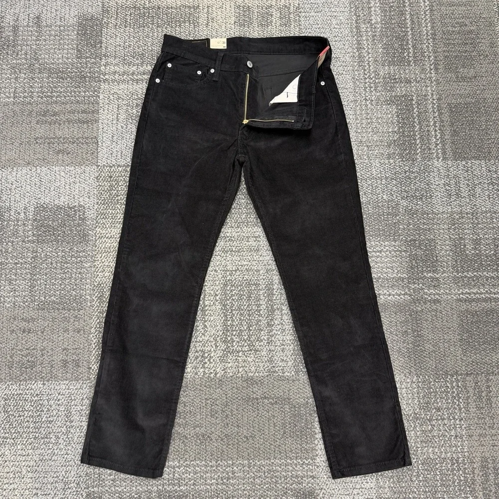 Levi's Men's 511‎ Slim Straight Corduroy Stretch Jeans Black 04511-5696 33x30